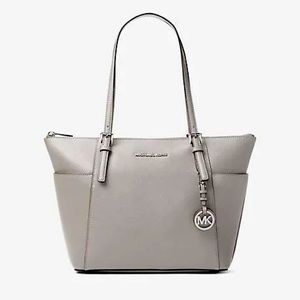 Michael Kohrs jet set east west tote in Pearl grey